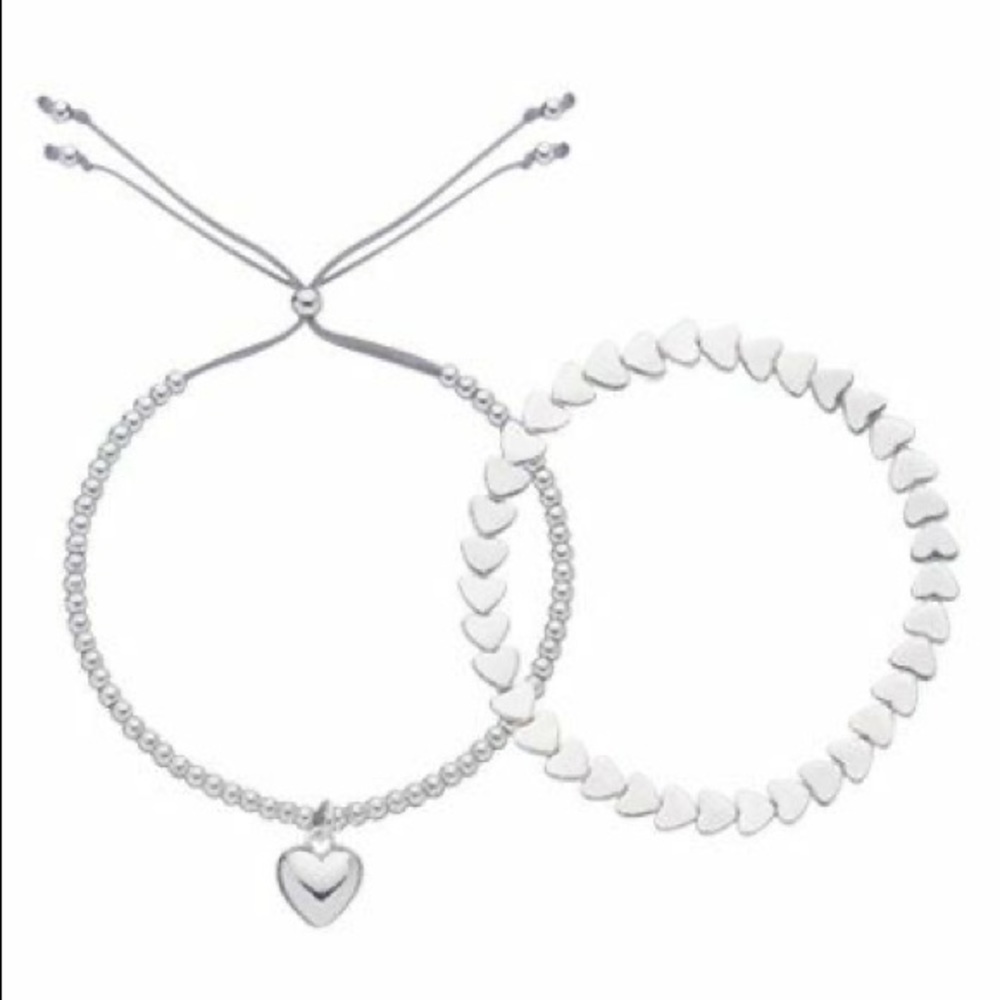 Estella Bartlett Heart bracelet set